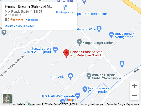 Maps Brasche Metallbau